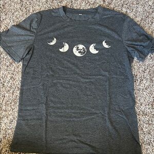 SHEIN Charcoal Lunar Graphic Tee